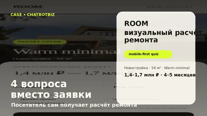 ROOM — визуальный расчёт ремонта