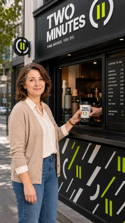 Городская coffee-to-go точка TWO MINUTES